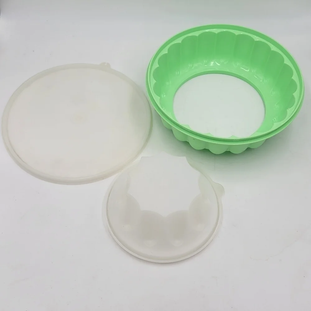 Tupperware Jello Mold 3 Piece Set Gelatin